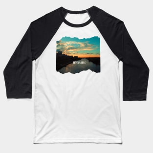 Cool sunset photography of Nashville Tennessee skyline sunset sky USA city break Baseball T-Shirt